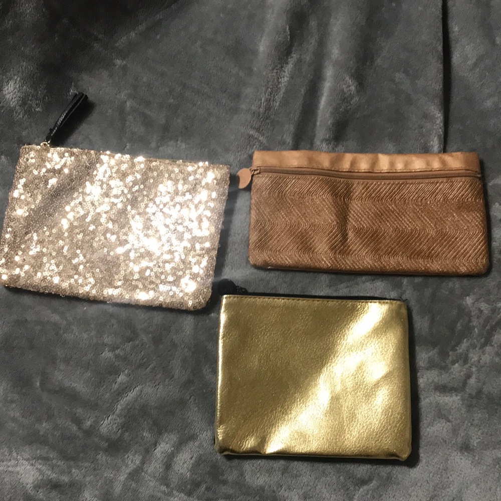 Woman’s small makeup or clutch bags